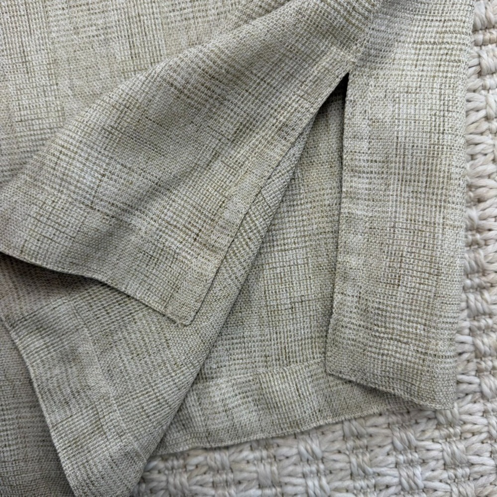 VTG Giorgio Fiorlini Women Blouse 14W Beige Minimalist Office Corp Layering - Picture 8 of 9